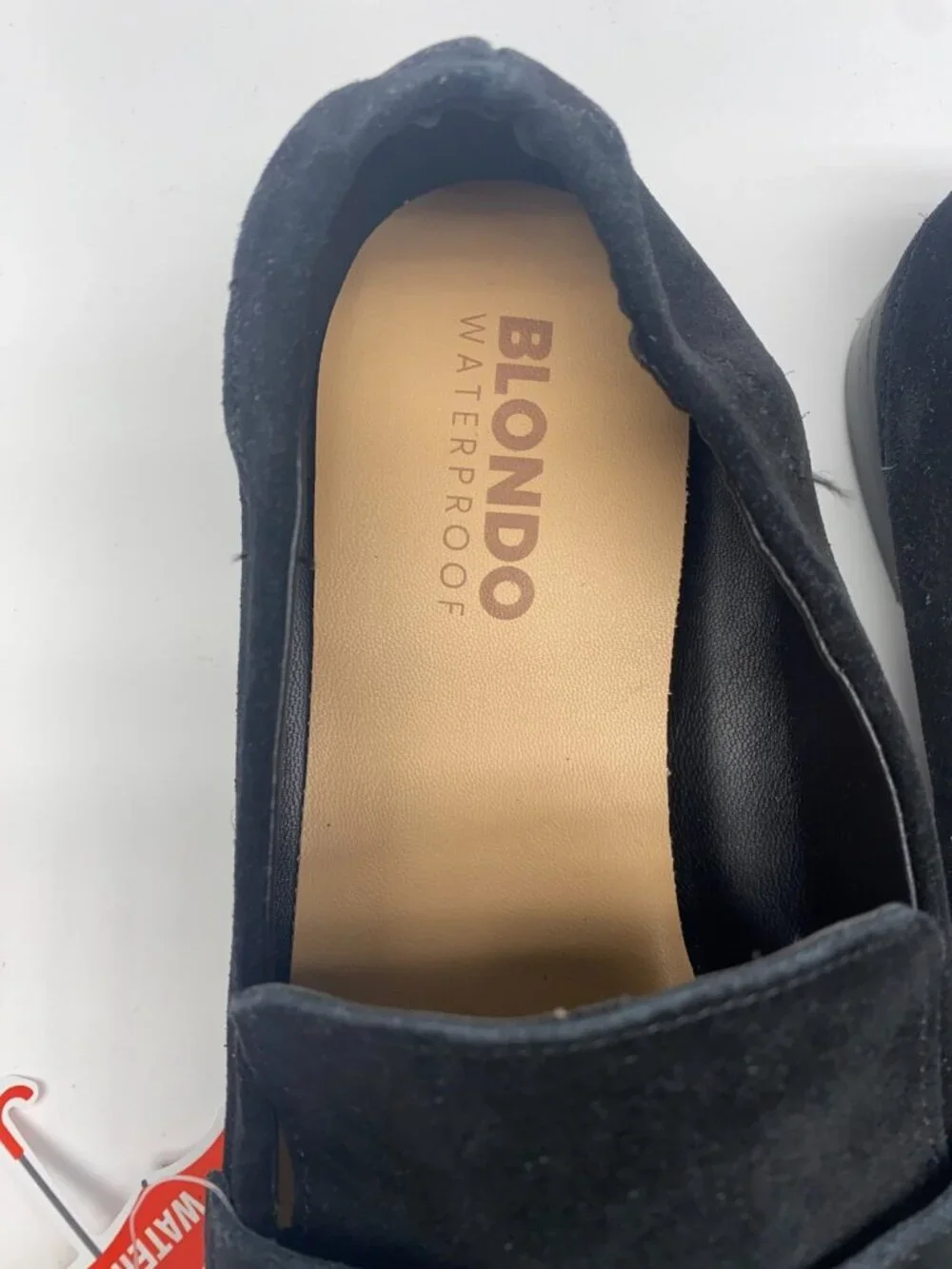 BLONDO Womens Britten Waterproof Loafer In Black Suede Sz 10